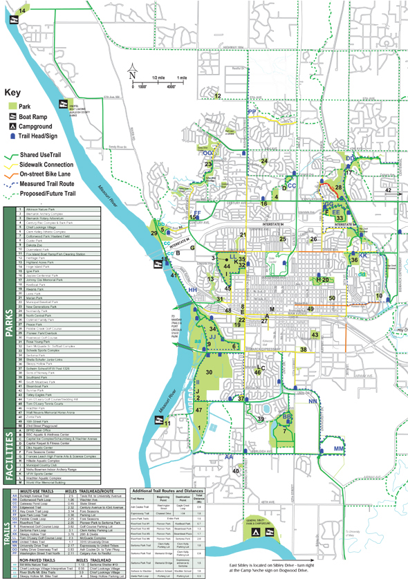 Park & Trail Maps – Bismarck Parks & Recreation